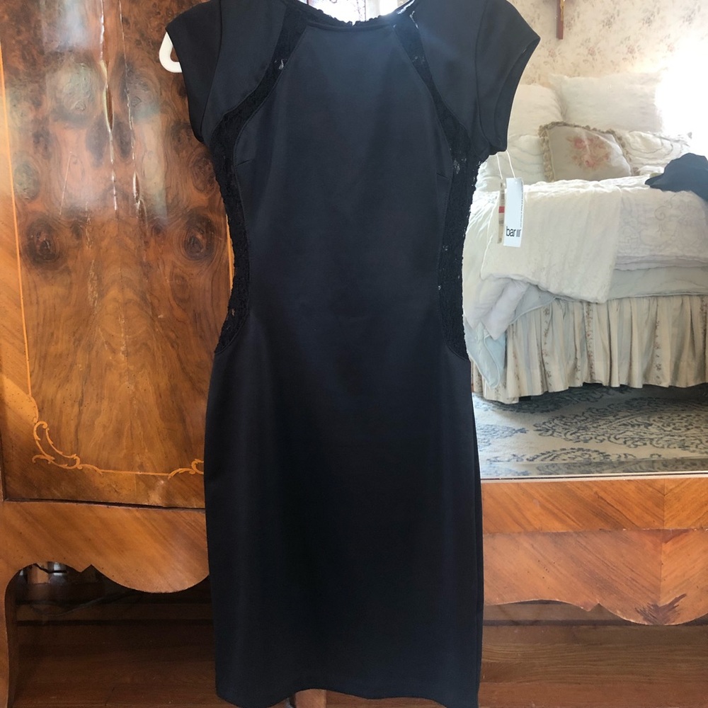 NWT Bar III Black Lace Cutout Mini Dress